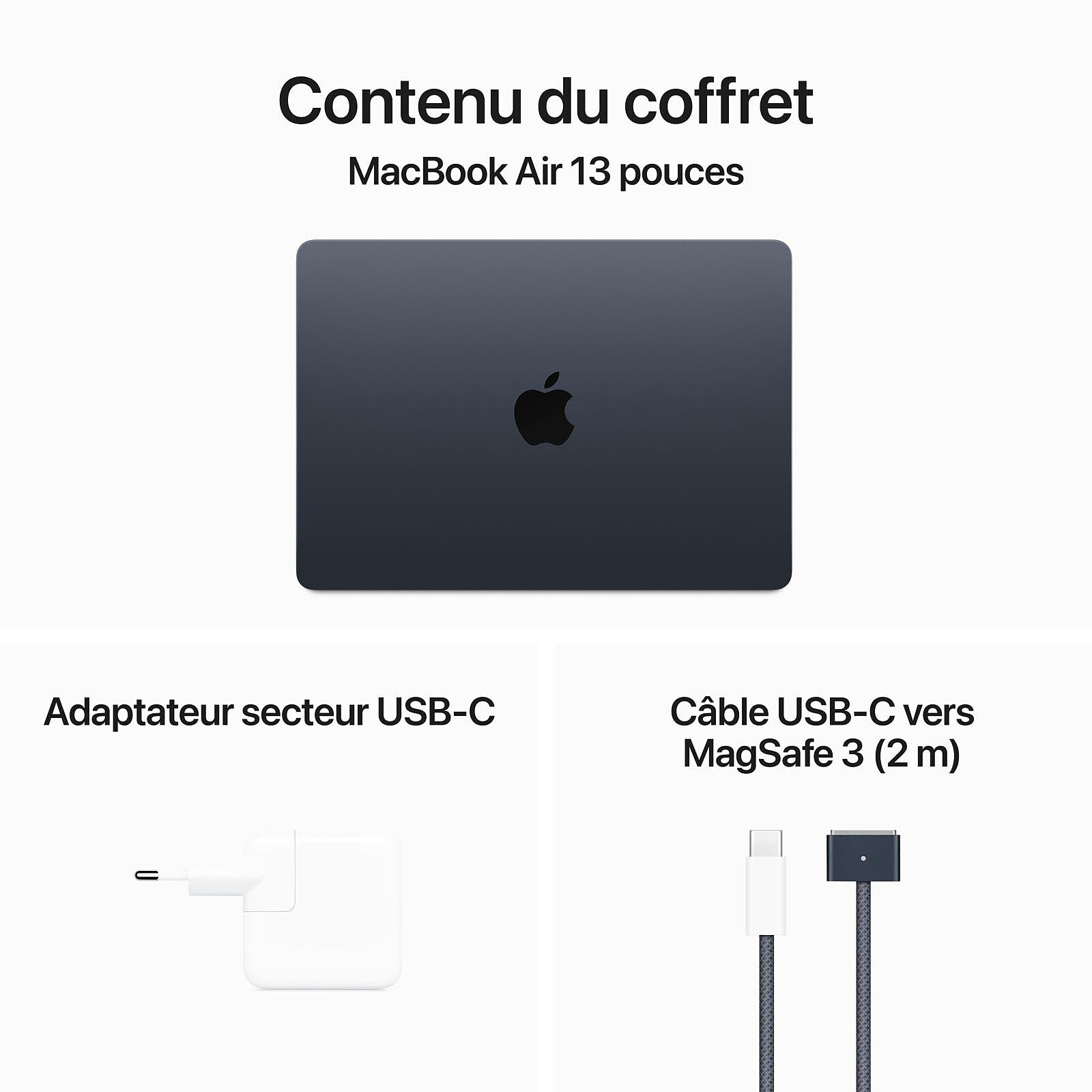 Apple MacBook Air M3 13-inch (2024) – Midnight – 8GB RAM / 256GB SSD